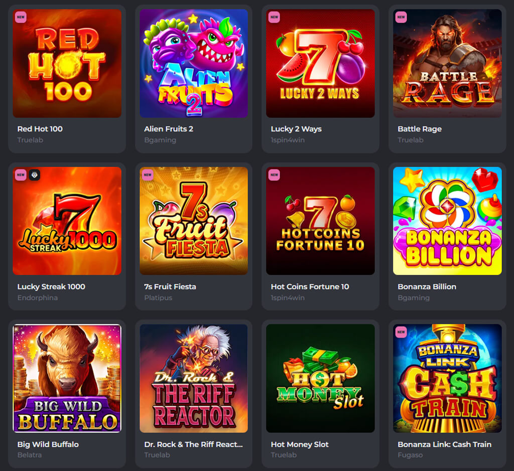 Giochi popolari di CasinoBello su PC